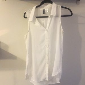 Button down tank top